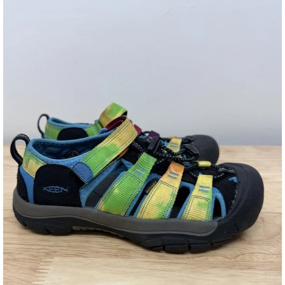 KEEN Kids Sandals Size 2 US Rainbow Strap Closed Toe Water Hiking Shoes #14